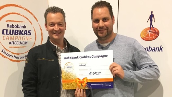 Opbrengst VV Gassel in Rabobank Clubkas Campagne 2018